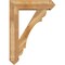 Ekena Millwork Olympic Arts and Crafts Rough Sawn Bracket w/ Offset Brace, Western Red Cedar, 8"W x 30"D x 42"H BKT0806X30X42OLY03RWR - alternate 3